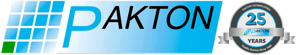 Pakton Logo - celebrating our 25th anniversary